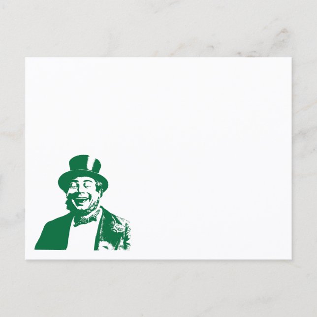 Carte Postale Drôle Qui est votre Paddy Saint-Patrick (Dos)