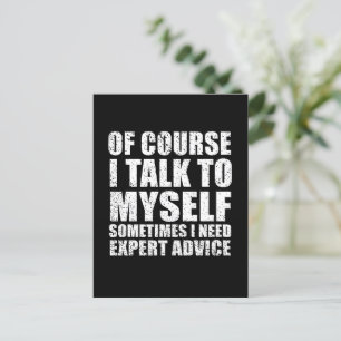 Carte Postale Drôle sarcastique citant sarcasme humour