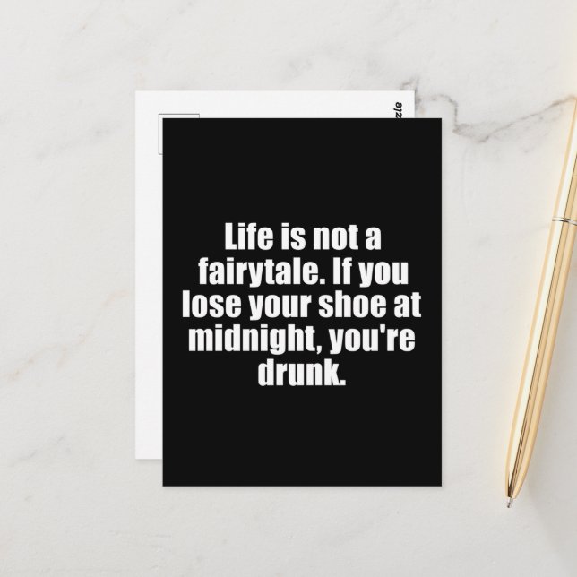 Carte Postale Drôle sarcastique dit des citations célèbres sarca (Devant/Arrière en situation)