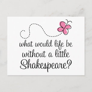 Carte Postale Drôle Shakespeare Citation Cadeau