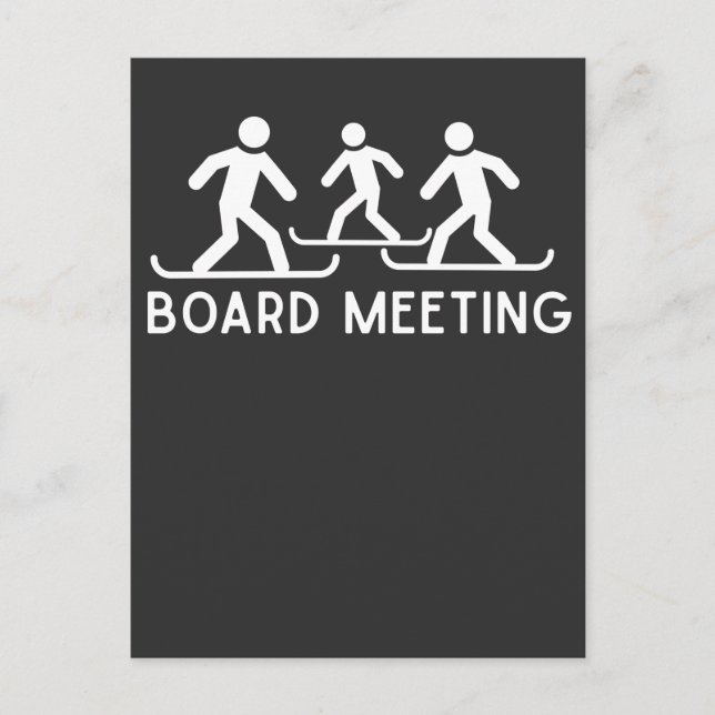 Carte Postale Drôle Snowboard Citation Snowboard Snow Sport Plai (Devant)