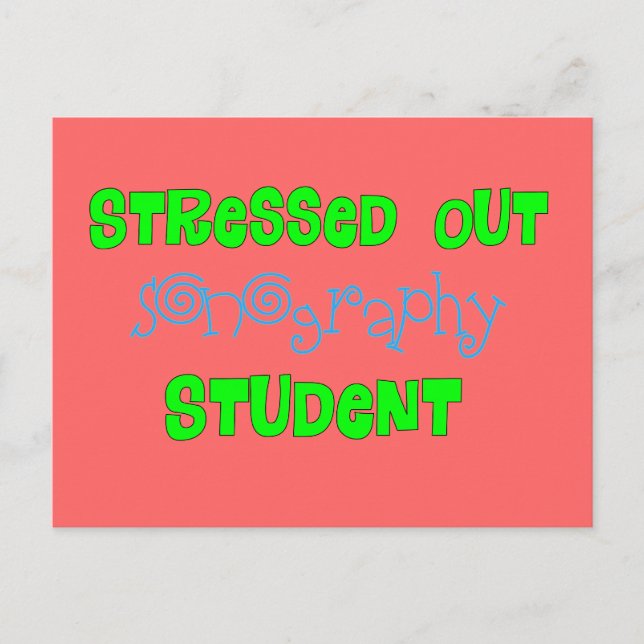 Carte Postale Drôle Songraphie Cadeaux étudiants (Devant)