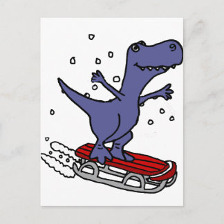 Carte Postale Drôle T-rex Dinosaure Dédouard Dessin