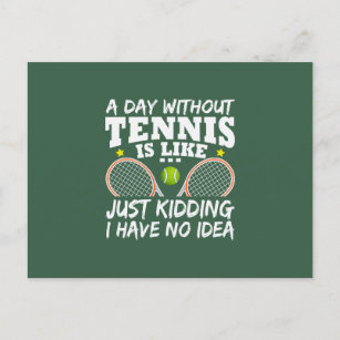 Carte Postale Drôle Tennis Cote Typographie