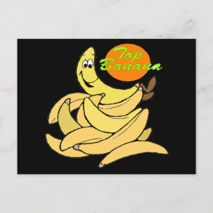 Carte Postale Drôle Top Banana T-shirts cadeaux