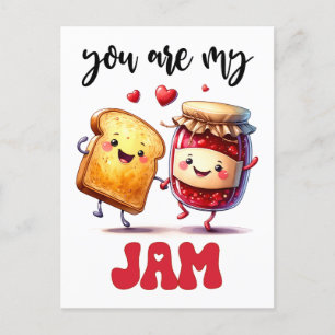 Carte Postale Drôle Tu Es Mon Jam Punny Valentine