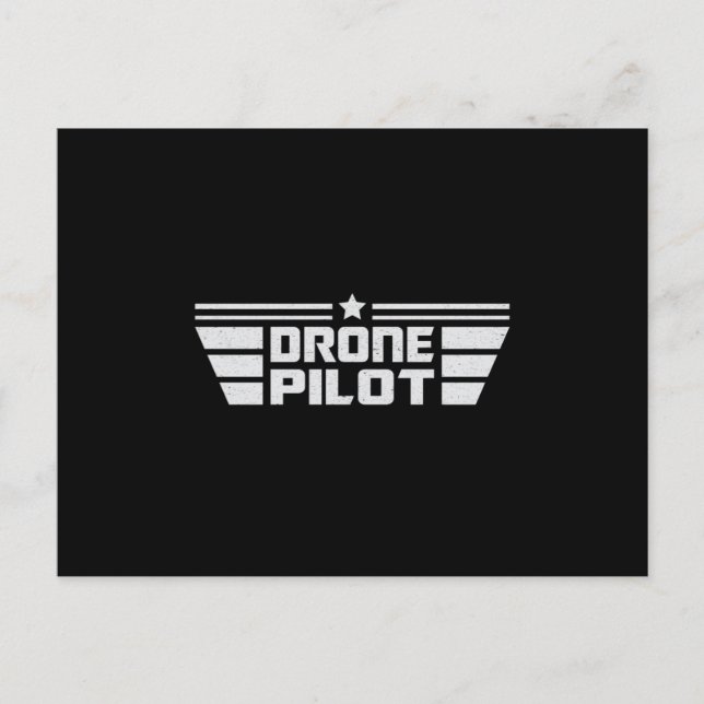 Carte Postale Drone Camera Quadcopter FPV Drones Idée cadeau (Devant)