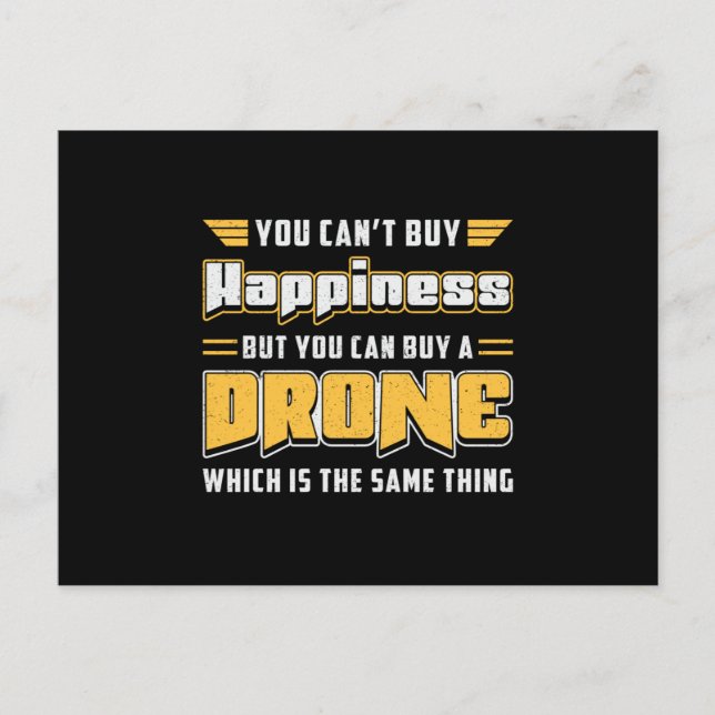 Carte Postale Drones Caméra Pilote Quadcopter drones FPV Cadeau (Devant)