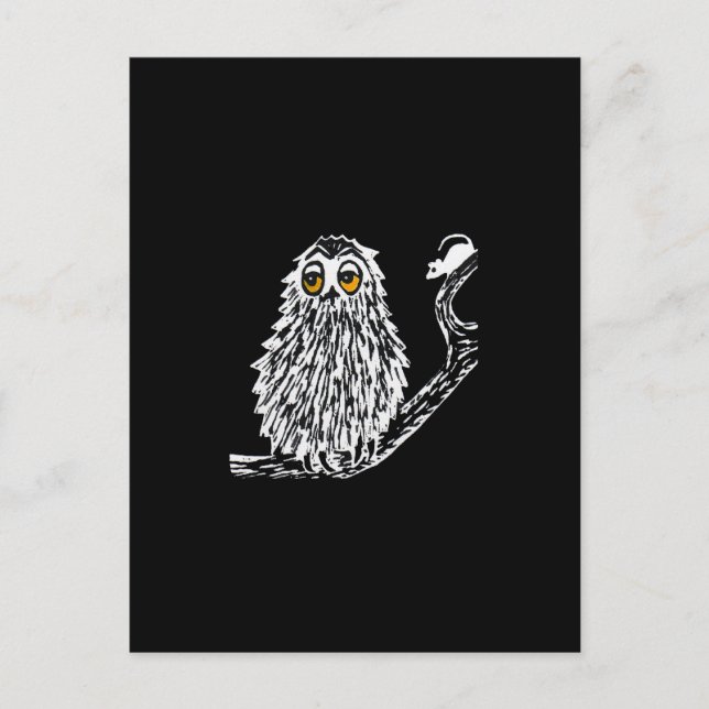 Carte postale Drowsy Owl (Devant)