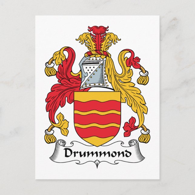 Carte Postale Drummond Family Crest (Devant)