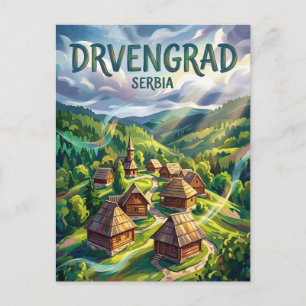 Carte Postale Drvengrad Serbie