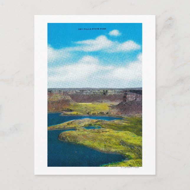 Carte Postale Dry Falls State Park, barrage Grand Coulee (Devant)