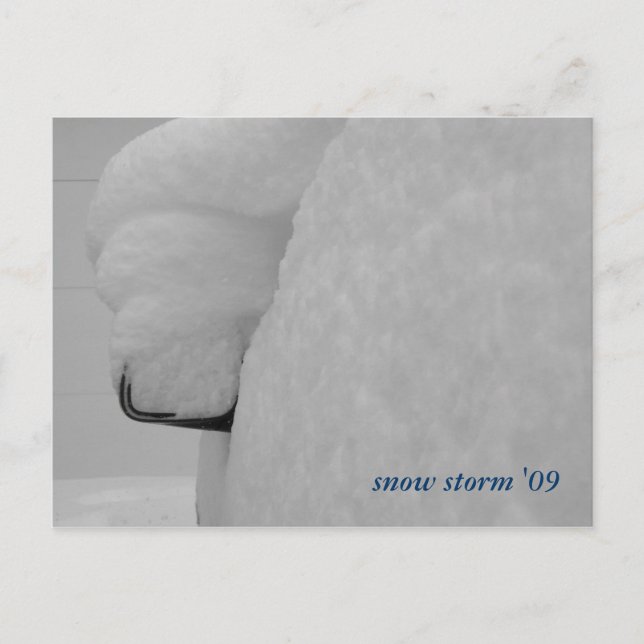 Carte Postale DSCF1089, tempête de neige '09 (Devant)