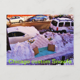 Carte Postale DSCF3081, Chicago personnalisé Snowfa