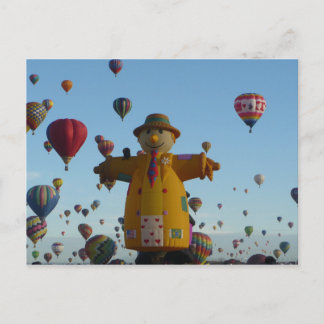 Carte postale du ballon à air chaud de l'épouvanta