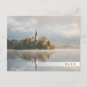 Carte postale du bar Foggy Bled Lake