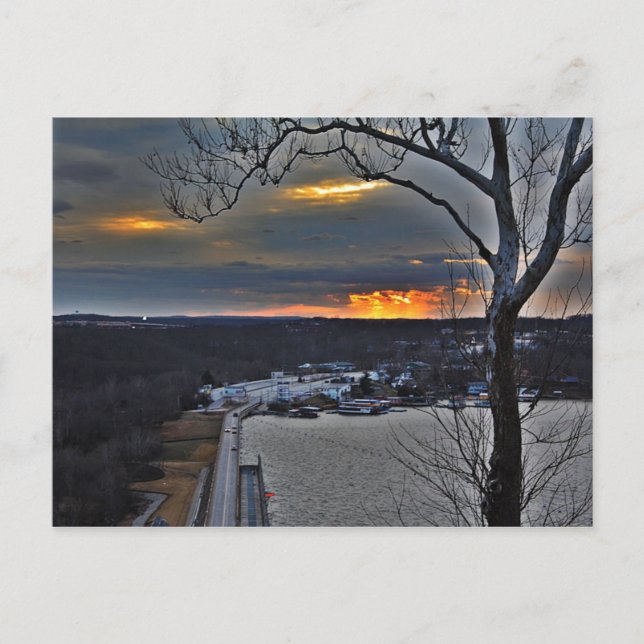 Carte postale du barrage Bagnell Missouri (Devant)