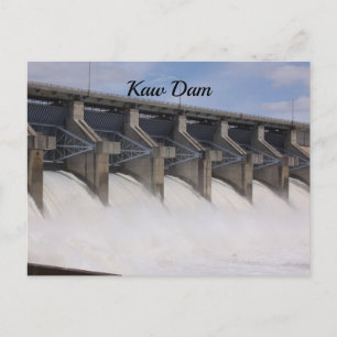 Carte postale du barrage Kaw