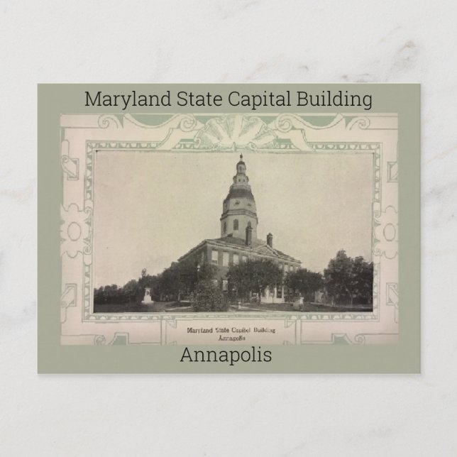 Carte postale du bâtiment de la capitale de l'État (Devant)
