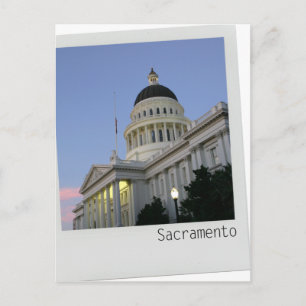 Carte postale du bâtiment du Capitol de Sacramento