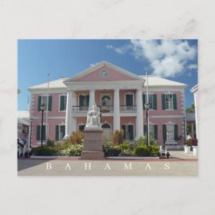 Carte postale du bâtiment du parlement des Bahamas