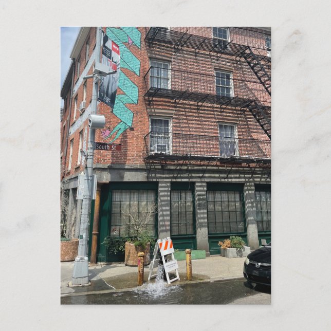 Carte postale du bâtiment Graffiti de New York Art (Devant)