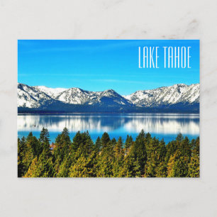 Carte postale du beau lac Tahoe