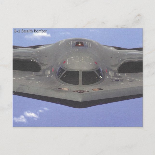 Carte postale du bombardier furtif B2 (Devant)