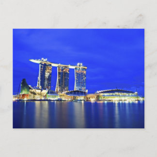 Carte postale du bord de mer de Singapour