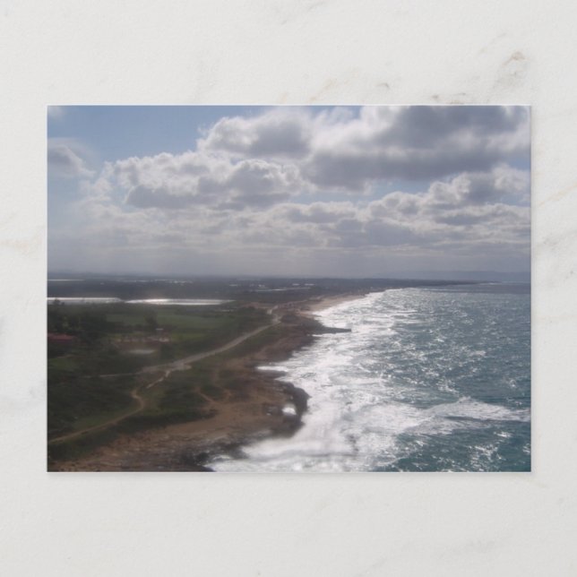 carte postale du bord de mer israélien (Devant)