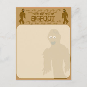 Carte Postale Du bureau de bigfoot !