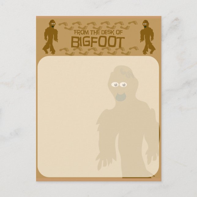 Carte Postale Du bureau de Bigfoot ! (Devant)
