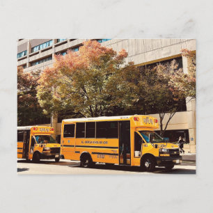 Carte postale du bus scolaire New York