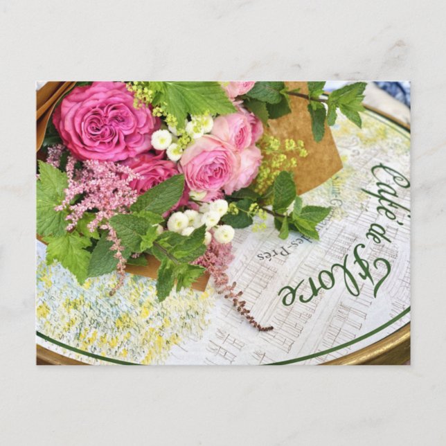 Carte postale du Cafe de Flore à Paris (Devant)