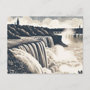 Carte postale du Canada vintage Niagara Falls