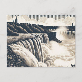 Carte postale du Canada vintage Niagara Falls