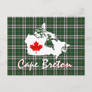 Carte postale du Cap-Breton Personnaliser tartan C
