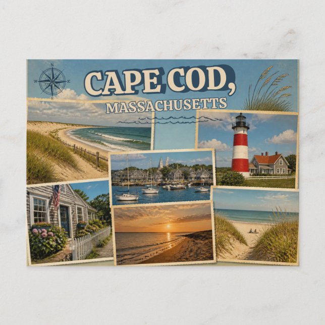 Carte postale du Cap Cod, Mass. (Devant)