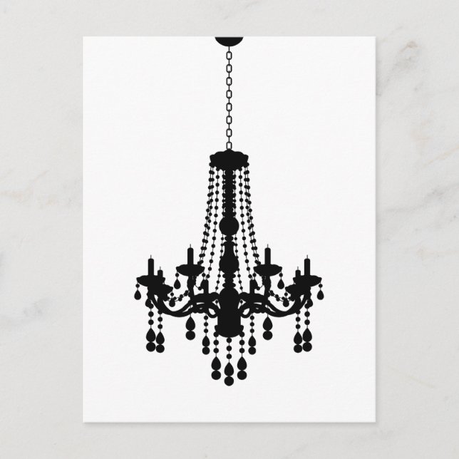 Carte postale du chandelier (Devant)