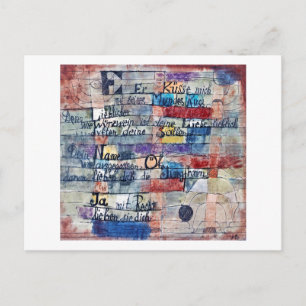 Carte Postale Du chant des chansons, Klee