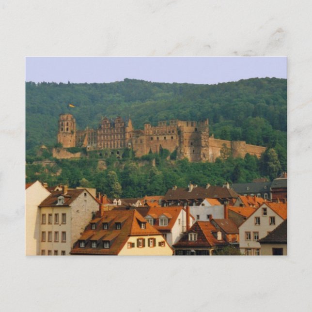 Carte postale du château de Heidelberg (Devant)