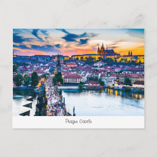 Carte postale du château de Prague
