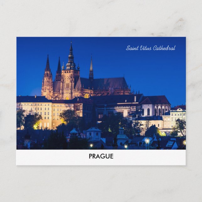 Carte postale du château de Prague (Devant)