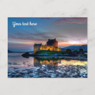 Carte postale du château d'Eilean Donan, Écosse