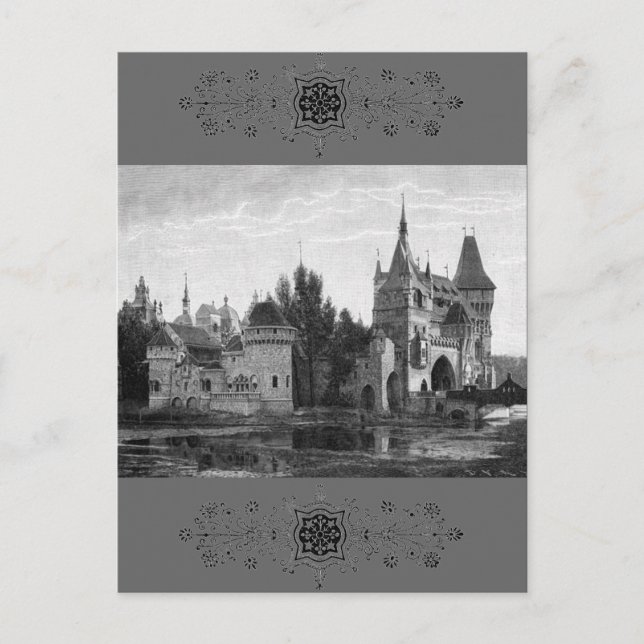 Carte postale du château médiéval (Devant)