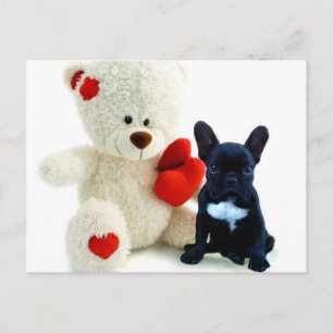 Carte postale du chiot de Valentine
