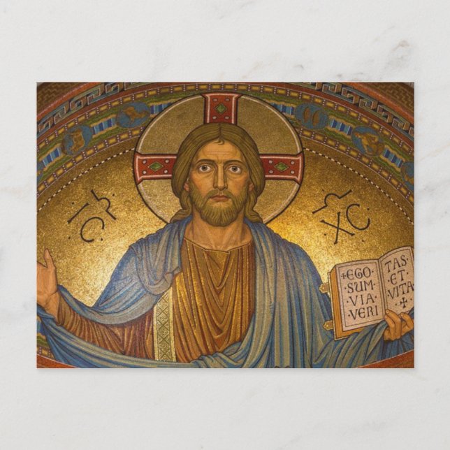 Carte postale du Christ Jésus byzantin (Devant)
