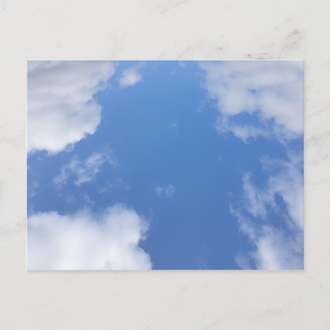 Carte postale du ciel de printemps dans le parc (Devant)