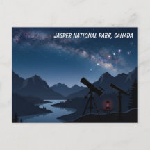 Carte postale du ciel nocturne du parc national Ja