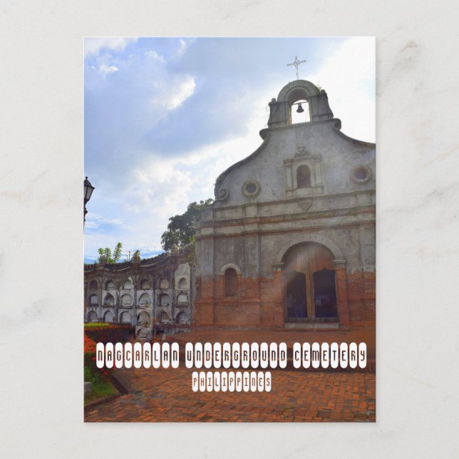 Carte postale du cimetière souterrain de Nagcarlan (Devant)